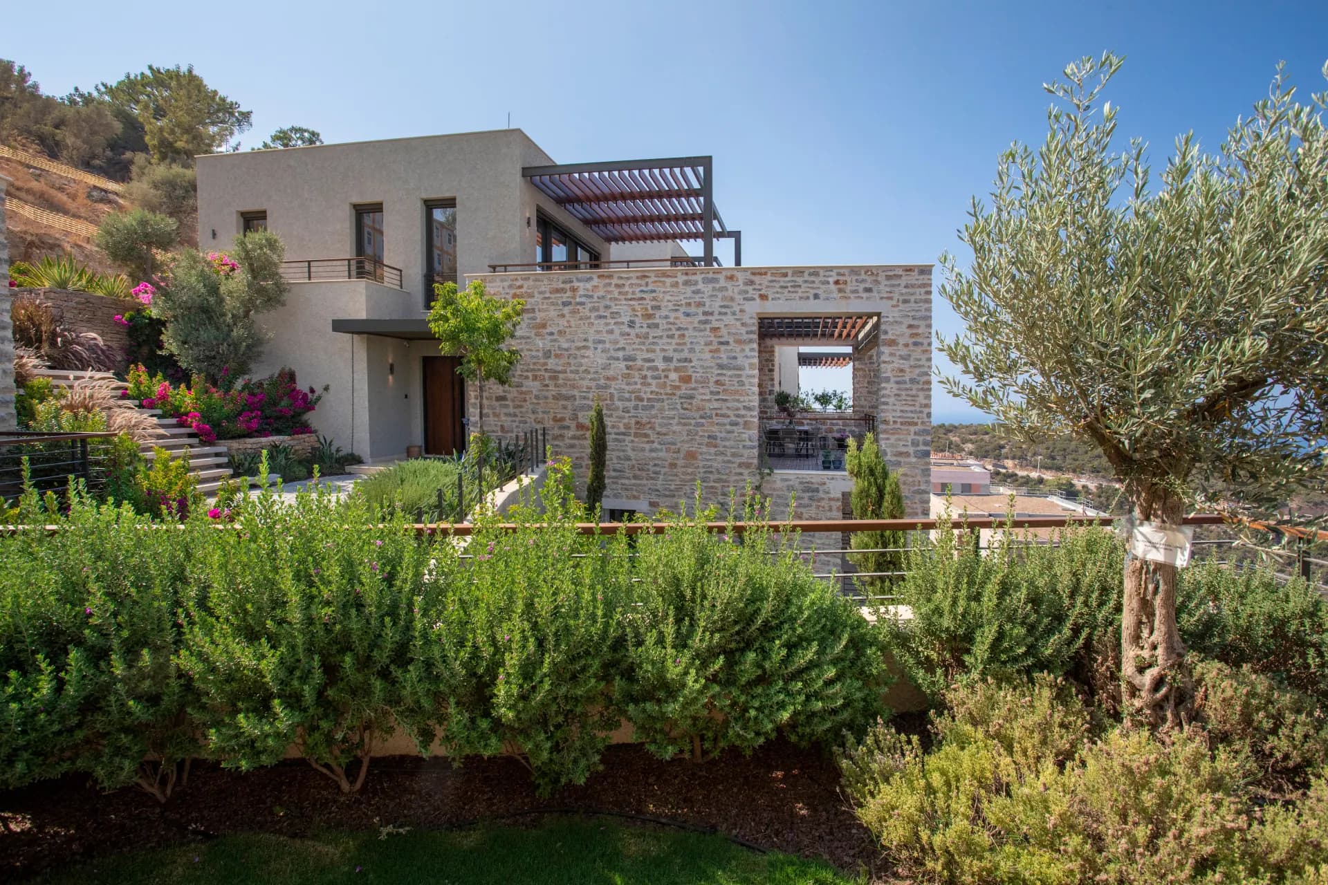The modern balance of stone, light and water in Bodrum villas